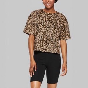 Wild Fable Leopard Crop Top